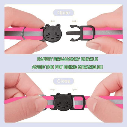 2 Pack Cat Collars Quick Release Reflective Kitten Collar - Image 2