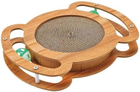 Cat Scratcher Interactive Toy, 12 x 8.6 inch Wooden Scratching Board by Unknown