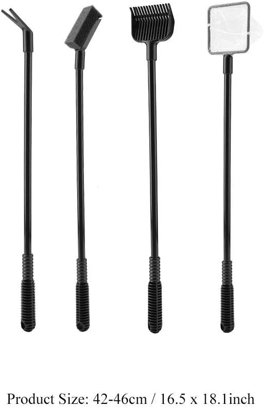 4 in 1 Portable Aquarium Cleaning Tool Set Long Handle Fish Cleaner Include - Image 7
