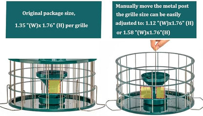 Upgraded Caged Bird Feeders Squirrel-Proof, Flexible Adjustment of Grille Size - Image 4