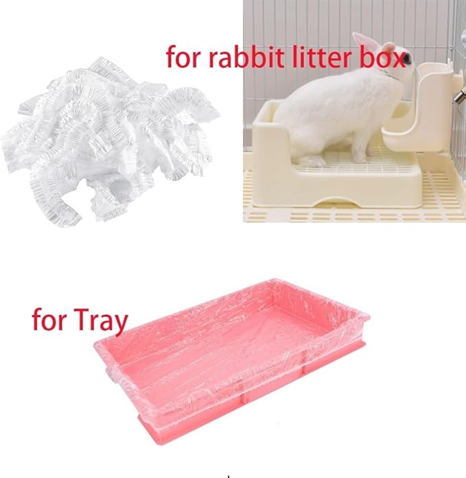 50 Pcs Disposable Rabbit Cage Liner Plastic Toilet Film Leak-Proof - Image 5
