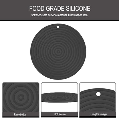 2 Pack Silicone Pet Food Mat, Small Rubber Mat - Image 6