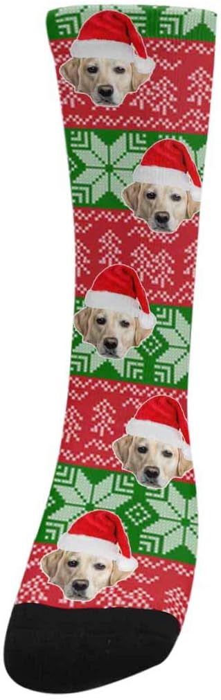 Custom Face Socks, Personalized Dog Lover Pet Photo Picture on Socks Unisex - Image 2