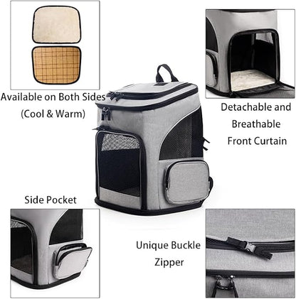 Expandable Cat Carrier Backpack, Large Soft Airline Approved Collapsible Pet Bag - Image 4