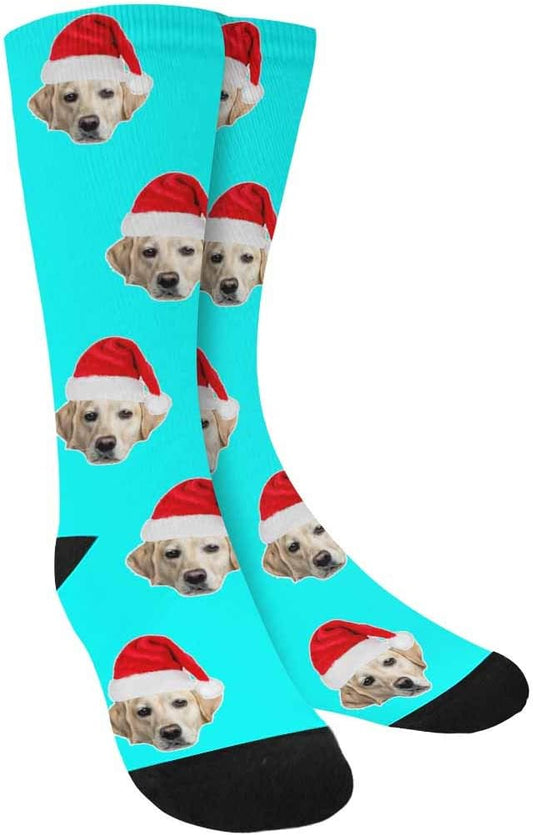 Custom Face Socks, Personalized Dog Lover Pet Photo Picture on Socks Unisex by Enjoy-yjl
