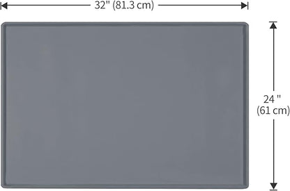 Dog Food Mat, Silicone Waterproof Food Tray, Non Slip Pet Bowl Mats Placemat - Image 5