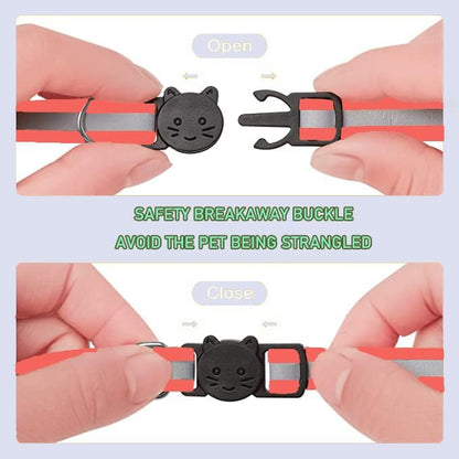 2 Pack Cat Collars Quick Release Reflective Kitten Collar - Image 2