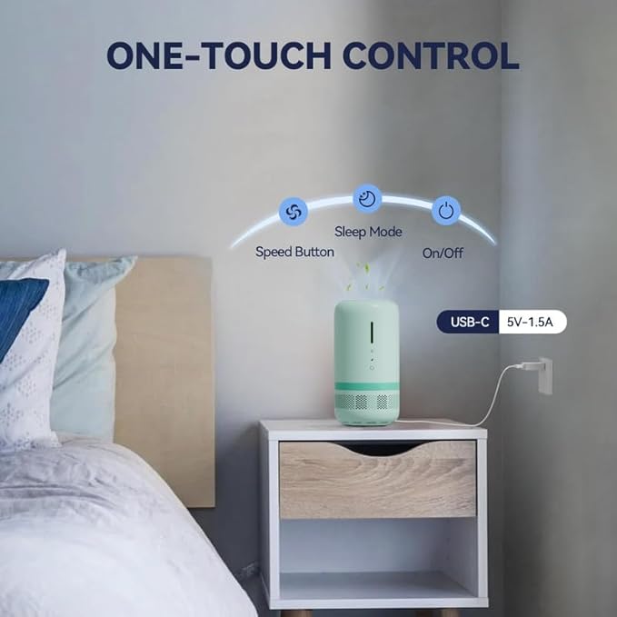Air Purifiers for Home, HEPA Small Air Purifier for Room up to 960ft², Air - Image 3
