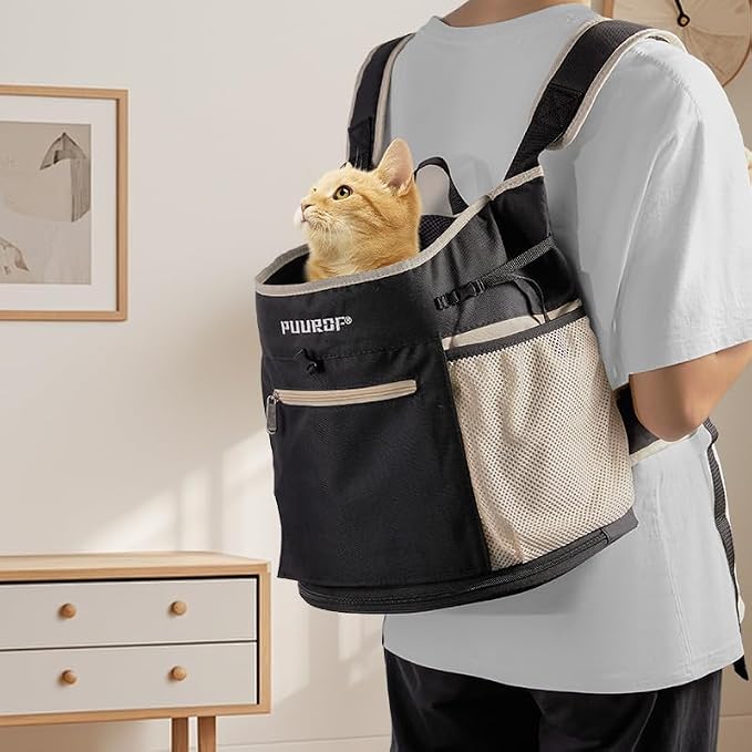 Pet Dog Carrier Backpack, cat Carrier Pouch, Small Dog Front Backpack, - Image 5