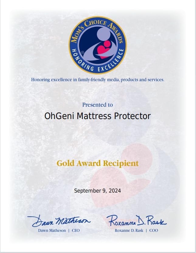 OhGeni 100% Waterproof Mattress Protector, Queen Size Mattress Soft Pad - Image 10