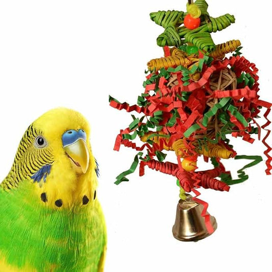 Super Bird Creations SB971 Xmas Crinkle Little Star Bird Toy, Small Bird Size - Image 2