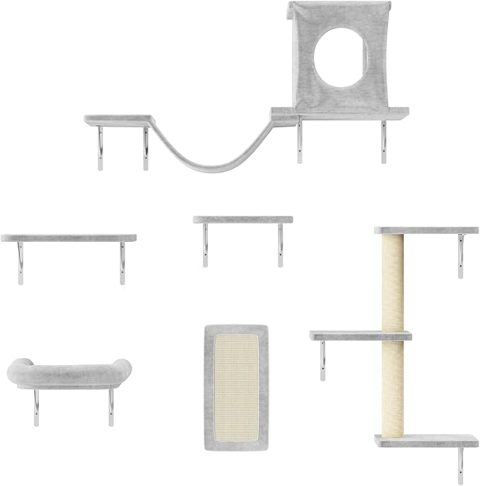 NUNU LAB Cat Wall Shelves, Indoor Cat Furniture by NUNULAB