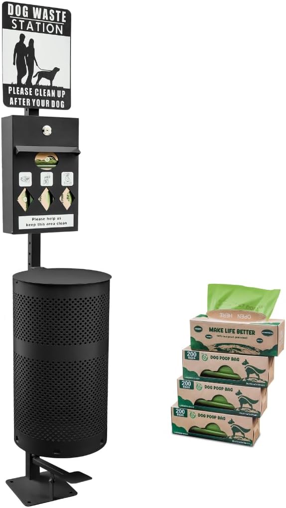 Hands-Free Dog Waste Station Outdoor by Unknown