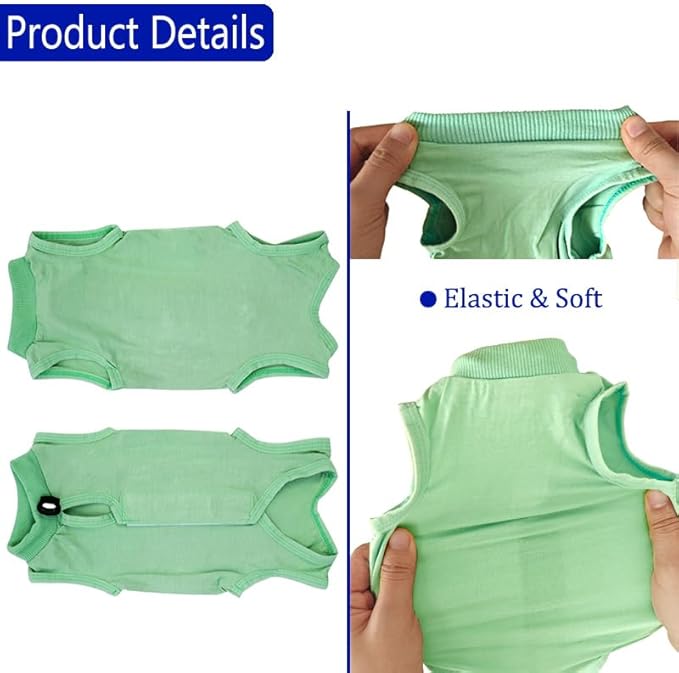 Cat Recovery Suit Cat Onesie for Cats After Surgery Female Male Spay Kitten - Image 4
