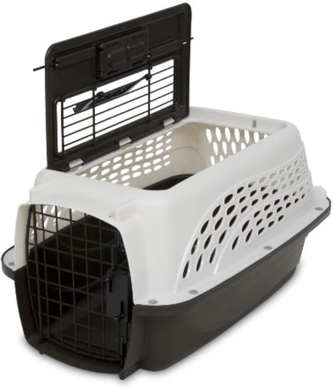 Petmate Dog Crates for Small Dogs & Cat Carriers, Two-Door Plastic Pet Kennel by Petmate