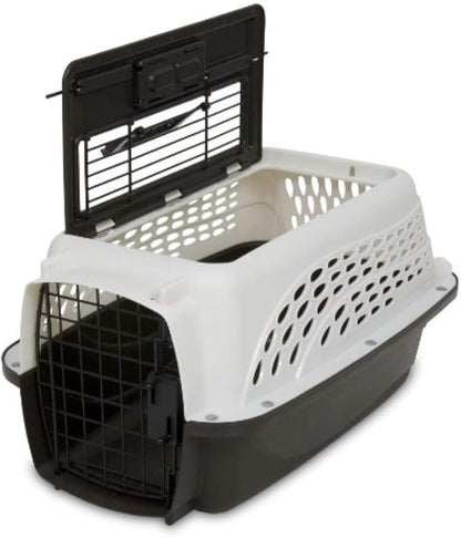 Petmate Dog Crates for Small Dogs & Cat Carriers, Two-Door Plastic Pet Kennel by Petmate