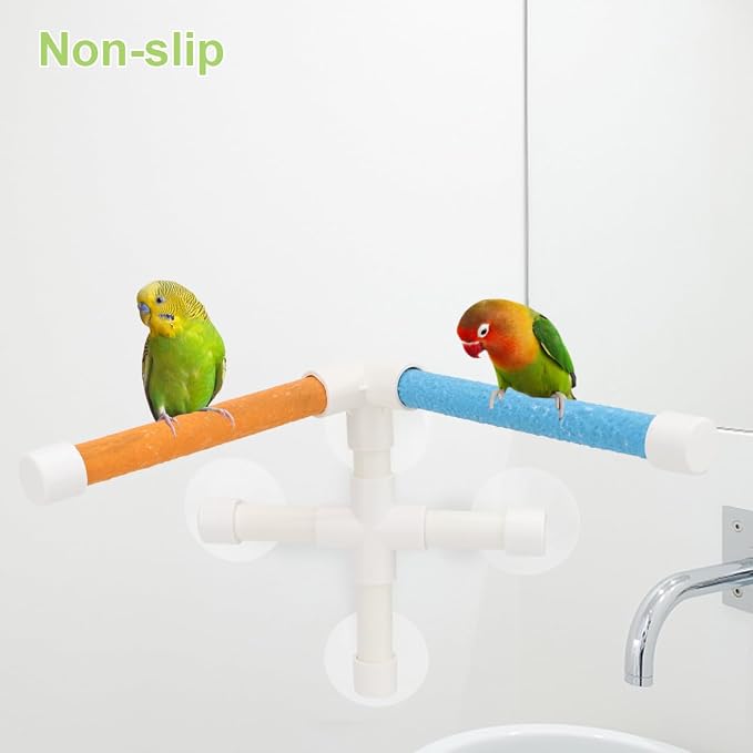 Hypeety Portable Suction Cup Bird Window and Shower Perch Toy - Image 6