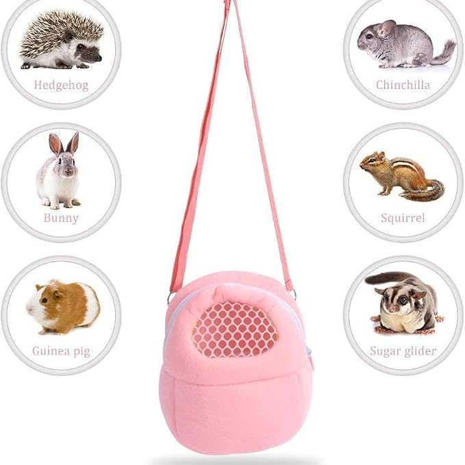 Pet Carrier Backpack for Small Animals, Travel Handbag for Cat, Guinea Pig - Image 3