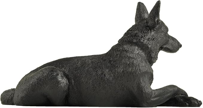 JFSM INC. 6" Black German Shepherd Dog Figurine – Hand-Painted Gift - Image 4