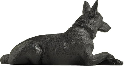 JFSM INC. 6" Black German Shepherd Dog Figurine – Hand-Painted Gift - Image 4
