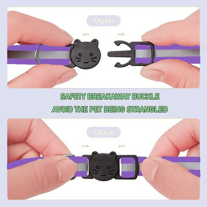 2 Pack Cat Collars Quick Release Reflective Kitten Collar - Image 2