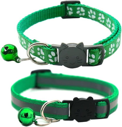 2 Pack Cat Collars Quick Release Reflective Kitten Collar by Unknown