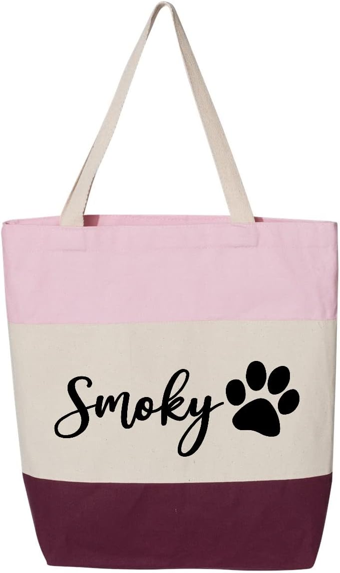 Custom Dog Tote Bag Personalized Dog Mom Gift Dog Toys Totes Pet Gift Custom by IHK