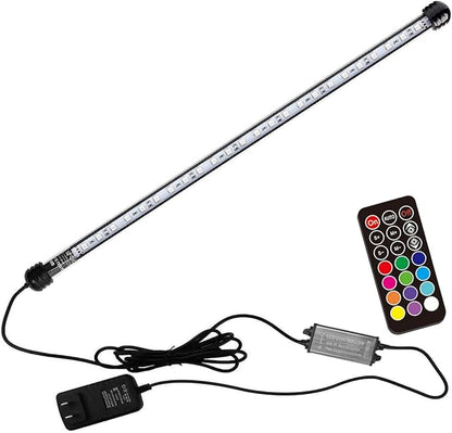 LED Aquarium Light, 23 inches Fish Tank Light RGB Color Underwater light by COVOART