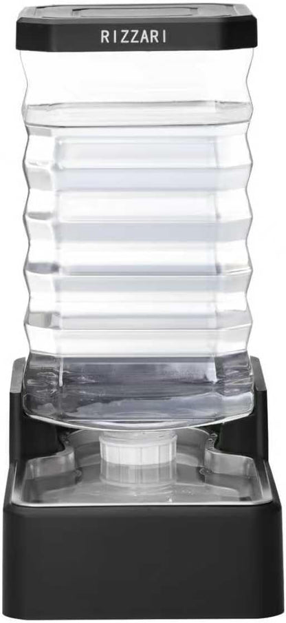 RIZZARI Stainless Steel Dog Water Dispenser : 10L Lagre Capacity Gravity Waterer by RIZZARI