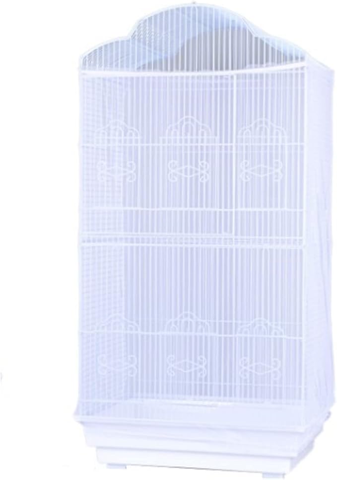 Bird Cage Seed Catcher, Large Airy Gauze Seeds Bird Cage Cover Guard Adjustable - Image 8