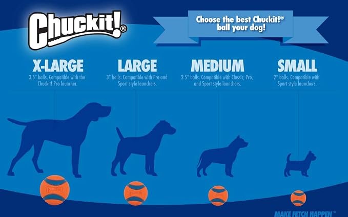 Chuckit! Dog Tennis Ball Dog Toy, Extra Large - Image 9