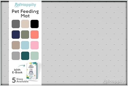 Dog Food Mat - Raised Edges Dogs Mat by PETHAPPILY