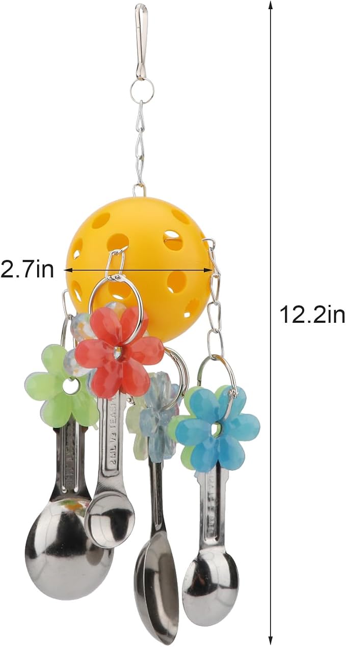 Hypeety Pet Parrot Toy Plastic Colorful Birds Ball - Image 2