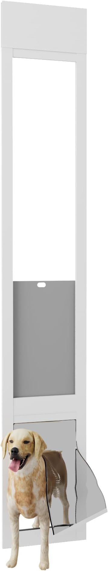 Doggie Door Insert for Sliding Glass Doors, Adjustable Height 76 1/8"-80 7/8" - Image 9