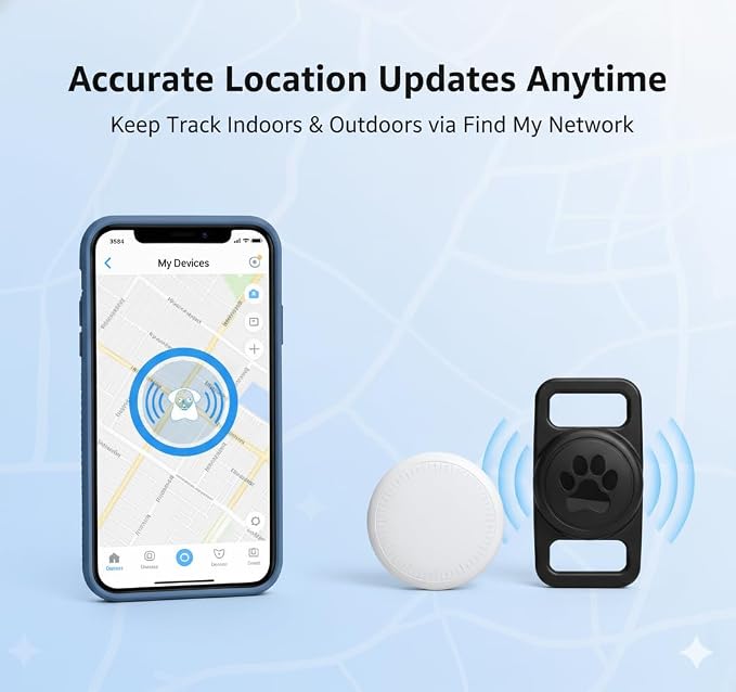 Smart Pet Location Tag with Holder – No Monthly Fee, Compatible with Apple Find - Image 6
