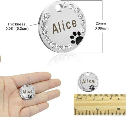 Personalized Dog/Cat Cute Paw Pet ID Tag - Image 5
