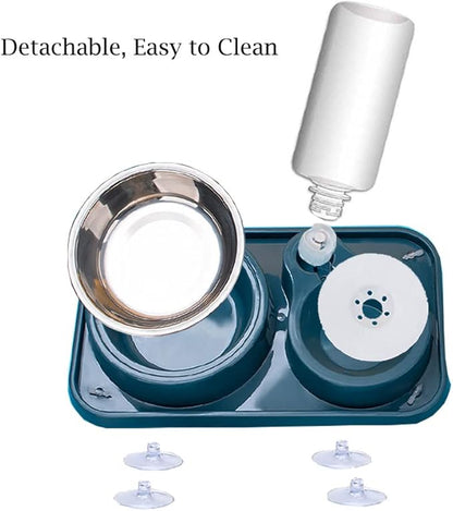 JiangYanus Double Dog Cat Bowls, Pet Water and Food Bowl Set - Image 5