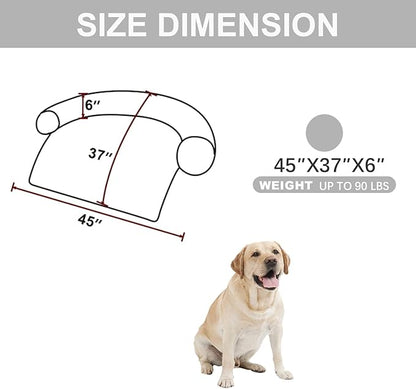 Calming Dogs/Cats Bed Mats, Dog Pad Washable Removable Couch Cover, Plush Long - Image 2