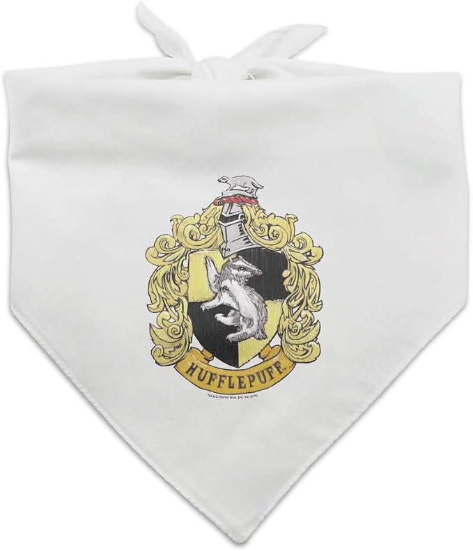 GRAPHICS & MORE Harry Potter Hufflepuff Painted Crest Dog Pet Bandana by GraphicsandMore