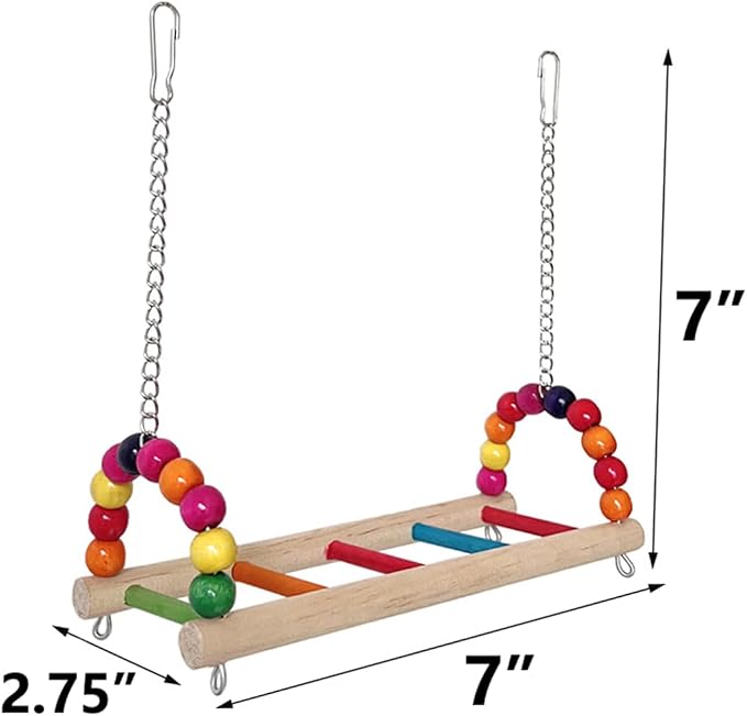 Bird Swing Conure Toys, Parrot Climbing Hammock - Image 4