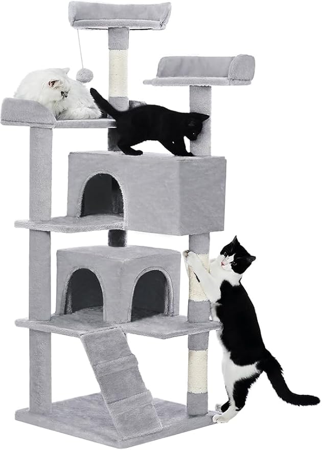 56-Inch Multi-Level Cat Tree Tower - Image 6