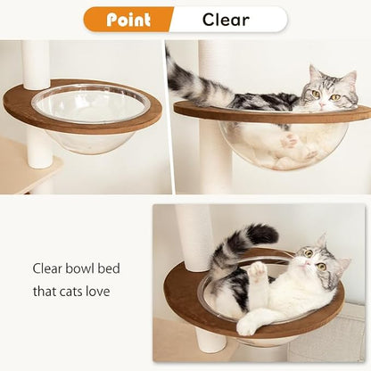 Modern Cat Tree for Large Cats, 48-Inch Tall Cat Tree Tower - Image 8
