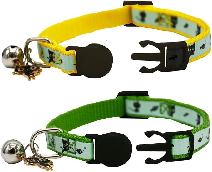 2 Pack Glow in The Dark Cat Collar - Image 3
