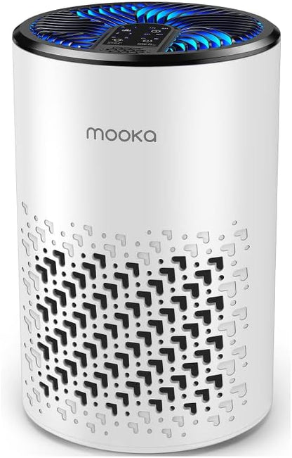 Air Purifiers for Bedroom Home, MOOKA HEPA Air Purifier for Home Pets by MOOKA
