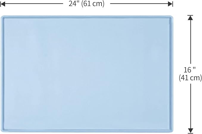 Dog Food Mat, Silicone Waterproof Food Tray, Non Slip Pet Bowl Mats Placemat - Image 5