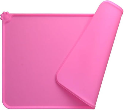 Dog Food Mat, Silicone Dog Cat Bowl Mat, Non Slip Pet Feeding Mat Waterproof by Guardians