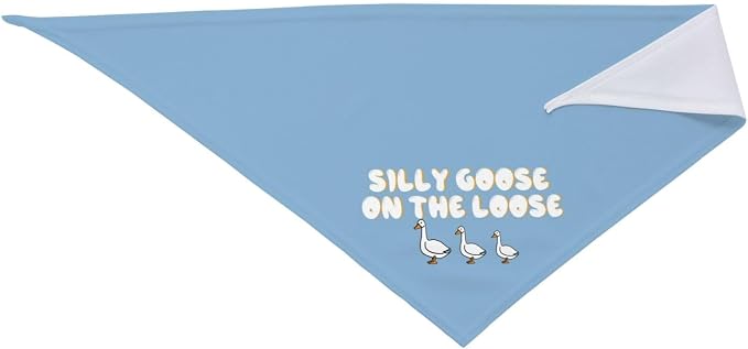 Silly Goose on The Loose Triangle Dog Bandana, Summer Bandana Funny Triangle - Image 4