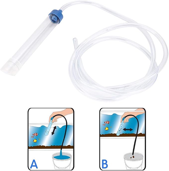 Restokki Aquarium Cleaning Pump Kit Small Fish Tank Cleaner Changing Water Tool - Image 5
