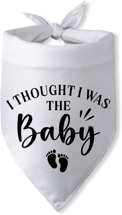 Pregnancy Announcement Dog Bandana I Thought I was The Baby Gender Reveal Dog by PwrlveiutforYou