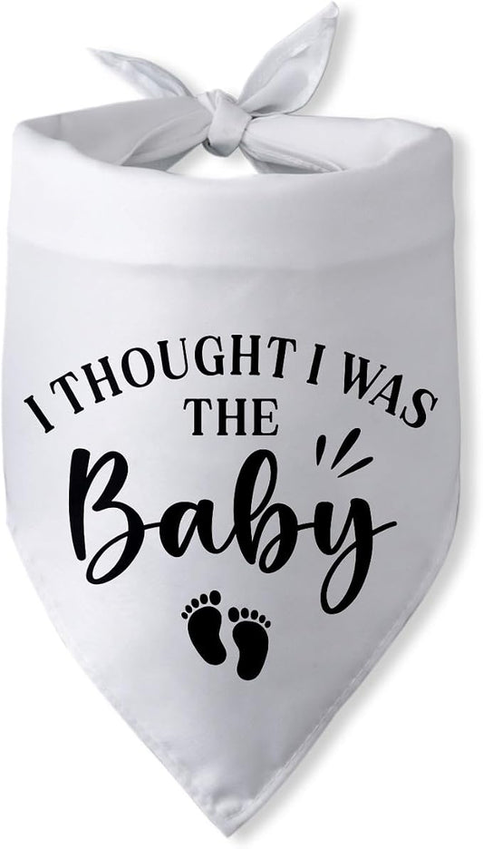 Pregnancy Announcement Dog Bandana I Thought I was The Baby Gender Reveal Dog by PwrlveiutforYou